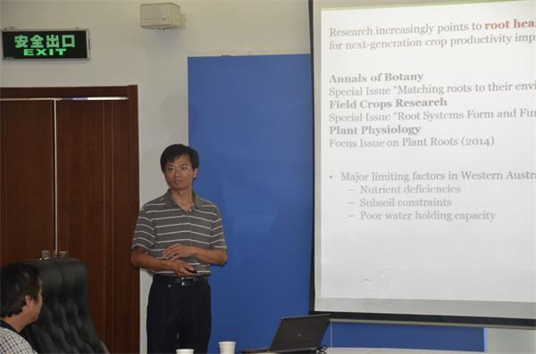 澳大利亚西澳大学陈应龙博士访问南京土壤研究所